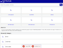 Tablet Screenshot of krantelectricals.com